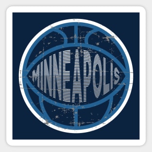 Minneapolis Basketball 2 Magnet